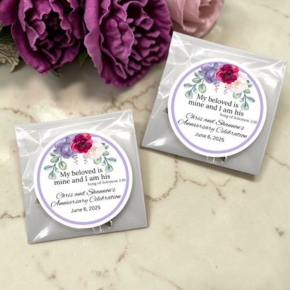 Top Floral Dinner Party Favors with Scripture Tea Bags (Set of 20)