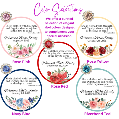 Bottom Floral Tea Party Favors for Ladies with Meditation Tea (Set of 10)