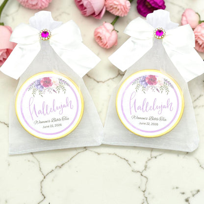 Hallelujah Scripture Tea Favors for Women’s Ministry, Prayer Breakfast (Set of 10)