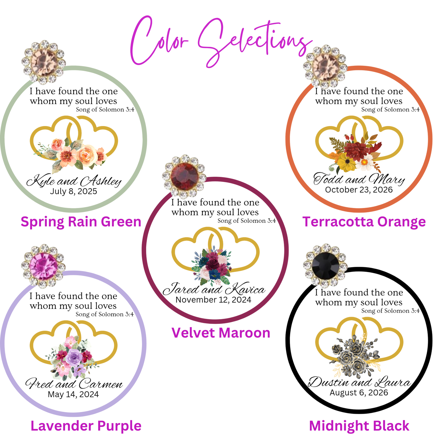 Heart Engagement Tea Party Prayer Favors  (Set of 10)