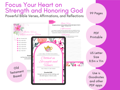 Clothed in Strength and Honor Black Tea Sampler Gift Set with Scripture Tea Bags