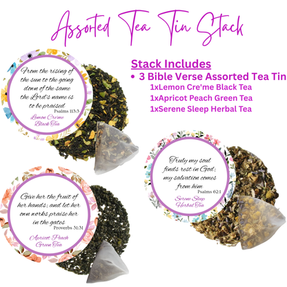 Taste and See Tin Tea Bible Verse Set Sampler