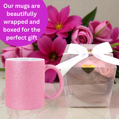 Radiant Blessings Ceramic Glitter Mug - 11oz