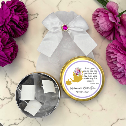 Teapot and Teacup Bible Retreat Ladies Tea Party Favors (Set of 10)