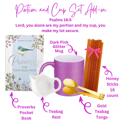 Wise Woman of God Oolong and White Tins of Tea Sampler Gift  with Bible Verses