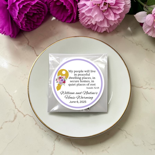 Key Housewarming Party Favors with Meditation Tea (Set of 20)
