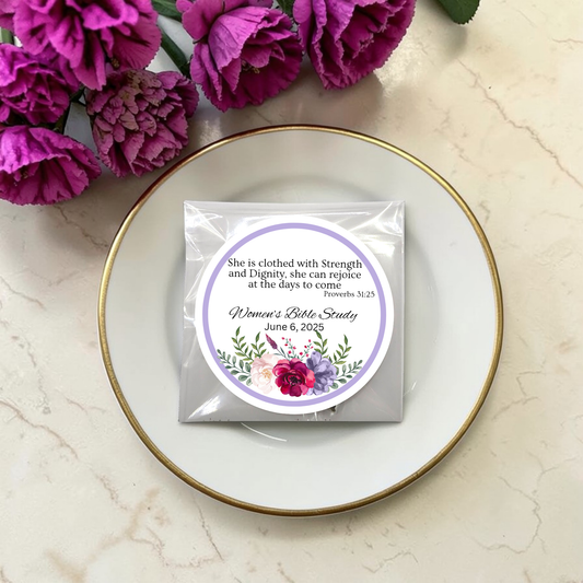 Bottom Floral Ladies Bible Verse Tea Bags (Set of 20)