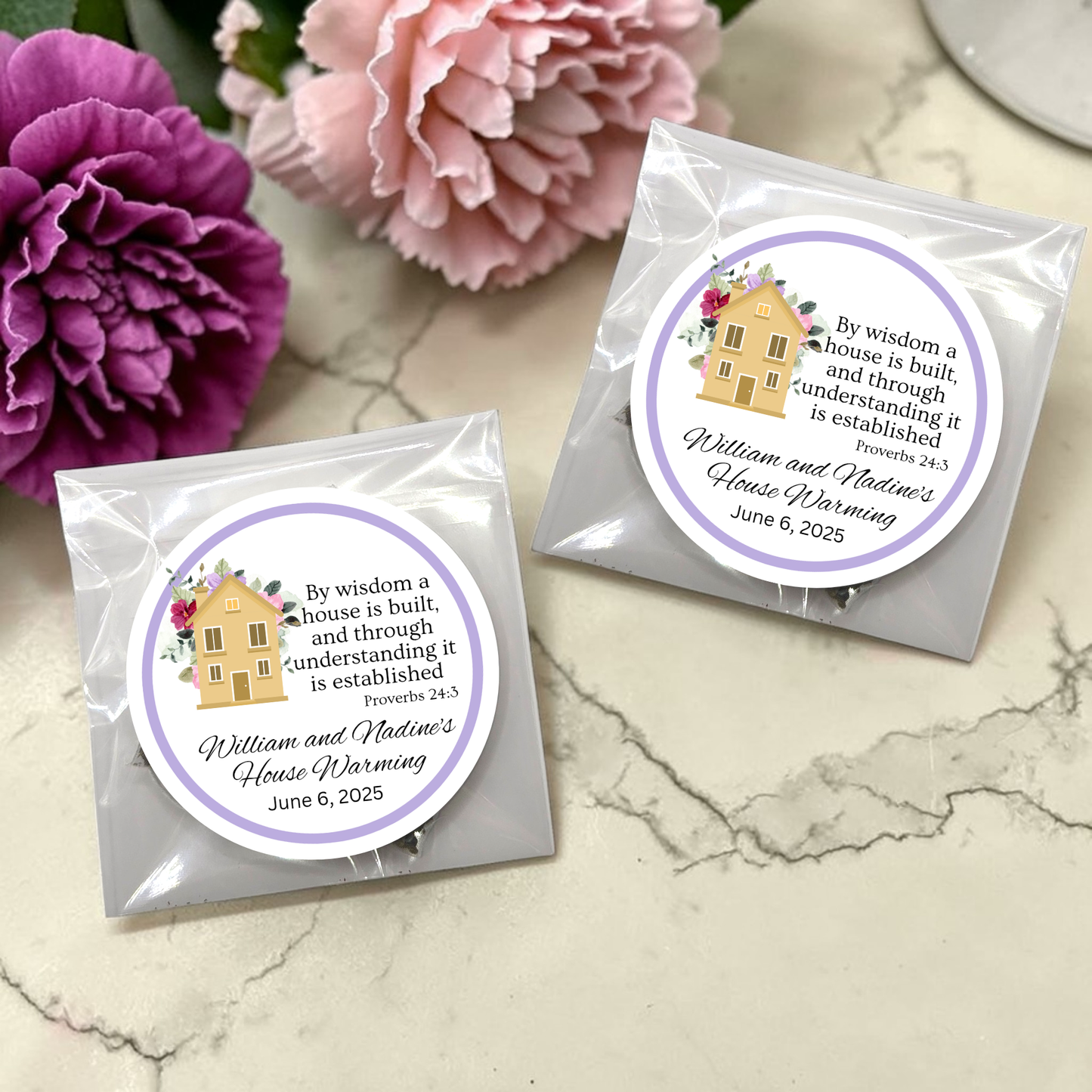 Housewarming Bible Tea Party Favors (Set of 20)