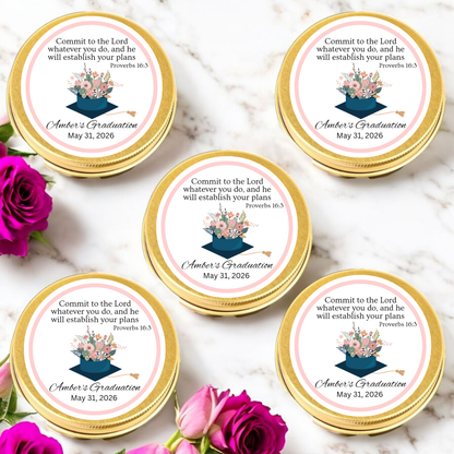 Floral Graduation Party Favor (Set of 10)