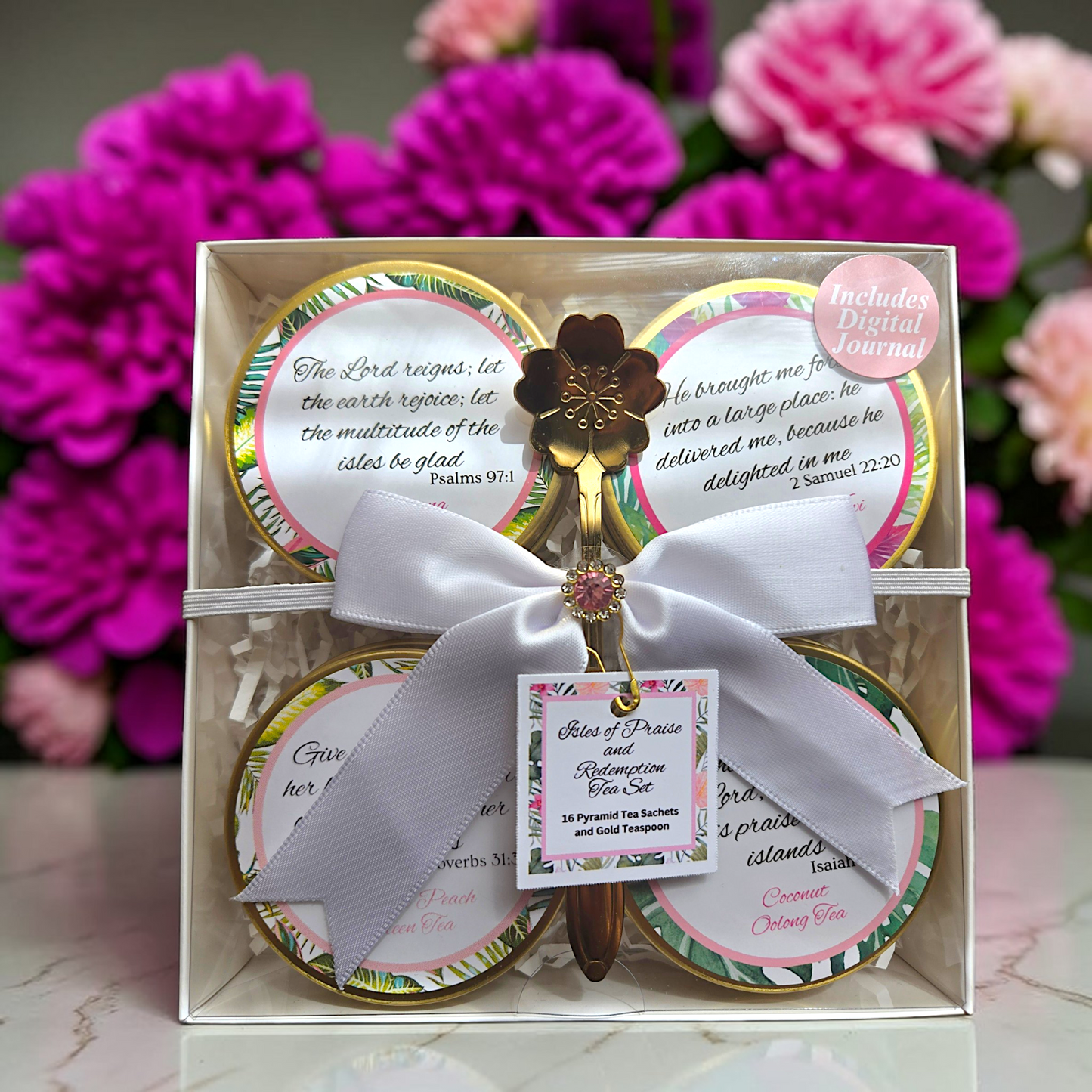 Isles of Praise and Redemption Summer Tea Bag Tin Gift Set