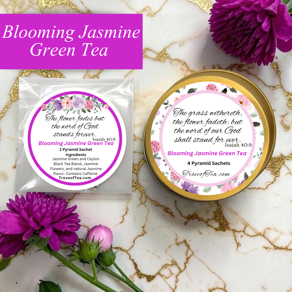 Blooming Jasmine Green Tea Samples