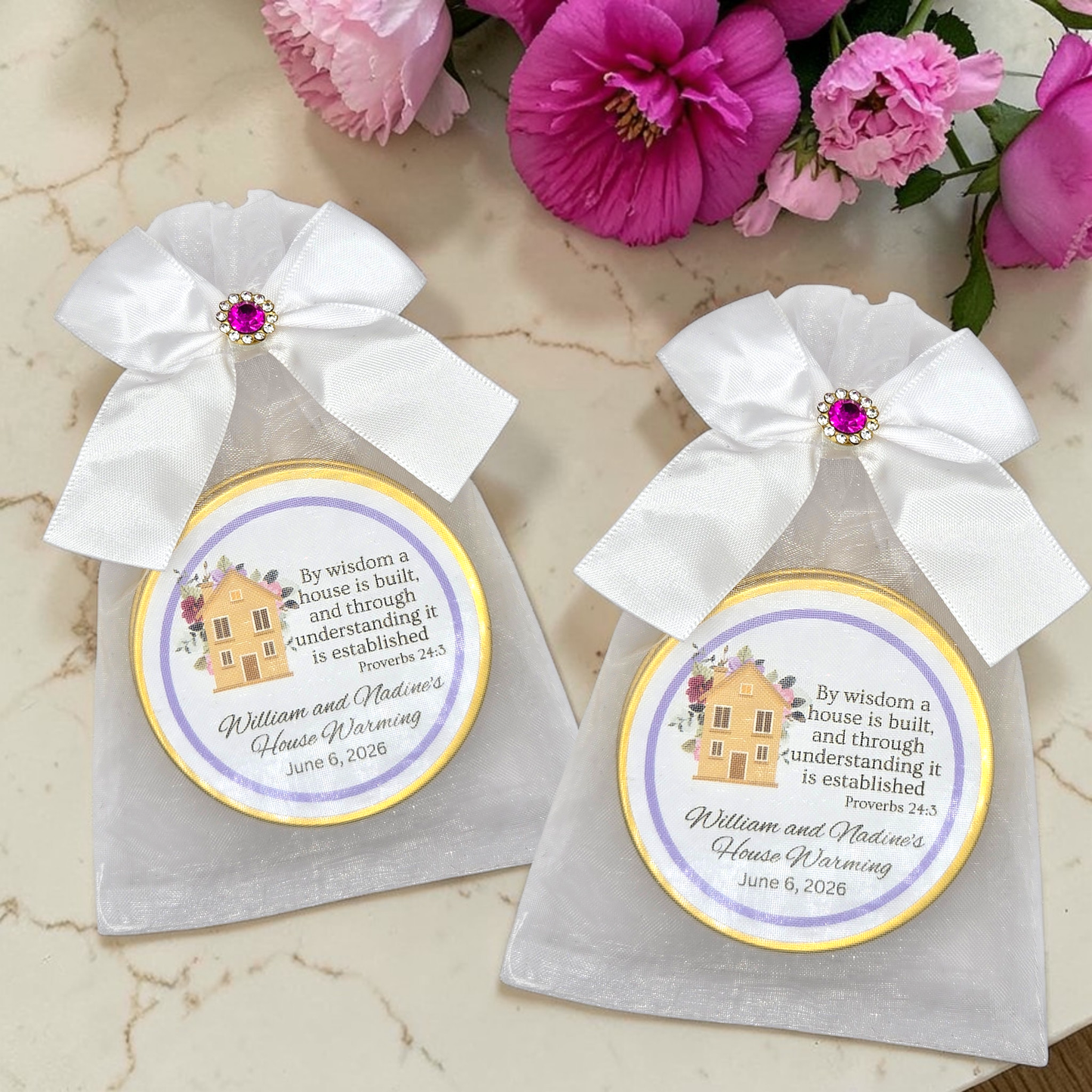 Housewarming Favors with Scripture Tea (Set of 10)