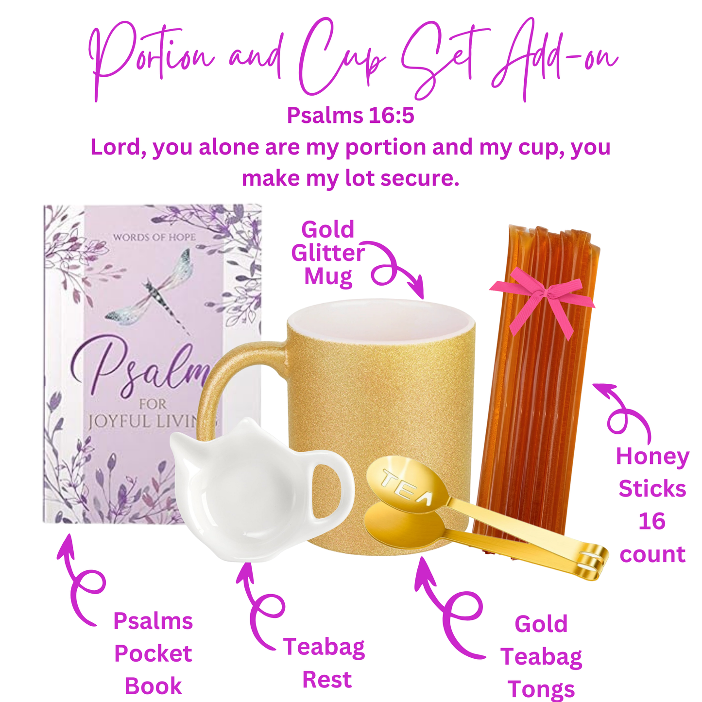 A Desiring Heart for God Bible Verse Tins of Tea Gift Set