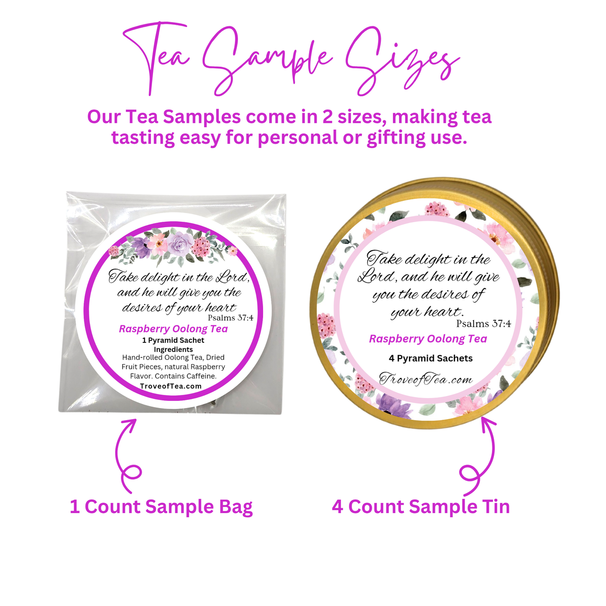 Raspberry Oolong Tea Samples