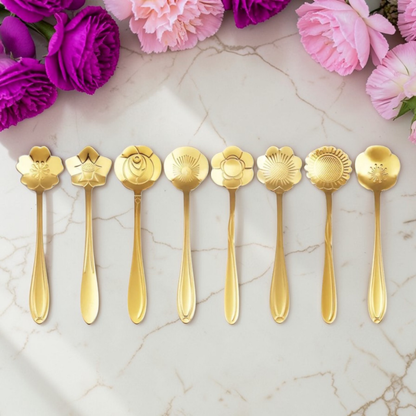 Flower Teaspoon Favors with Bible Tea (Set of 8)