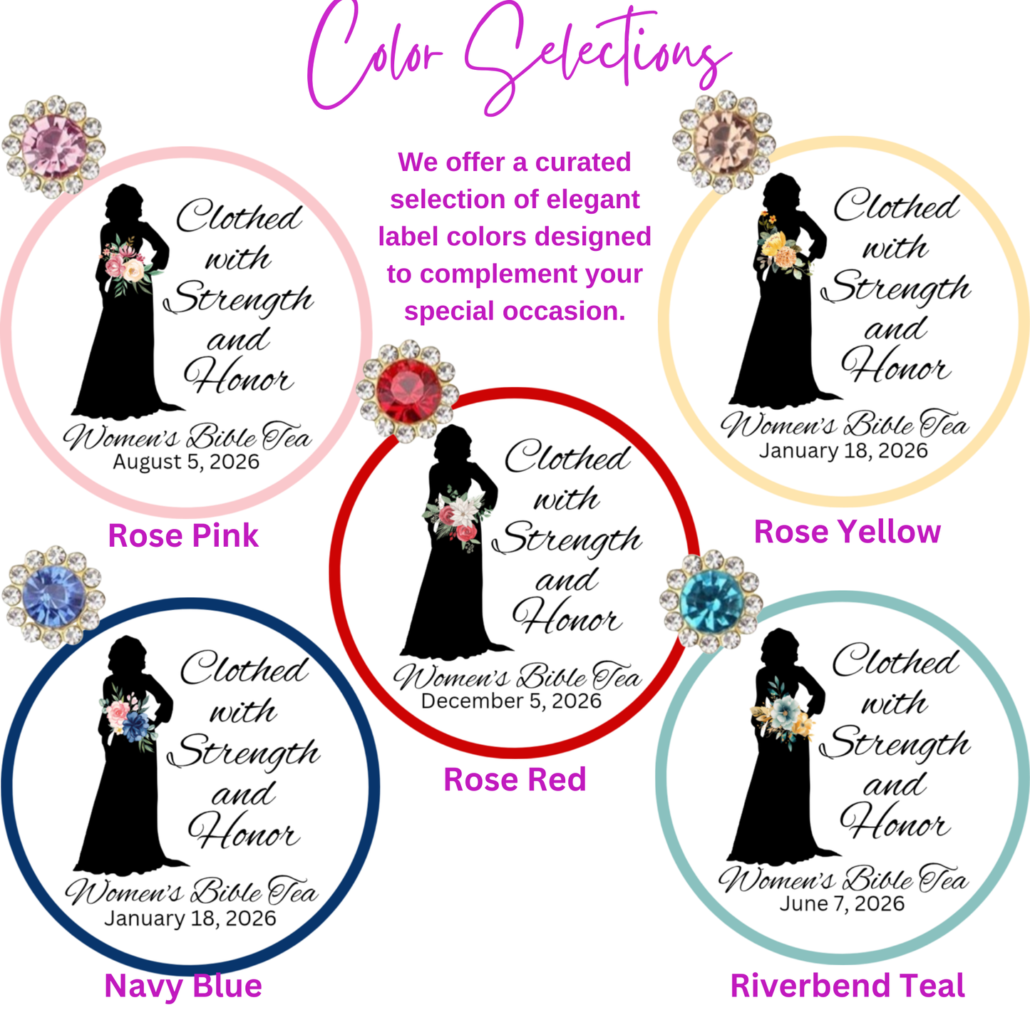 Strong Woman of God Bible Tea Party Favors for Prayer Retreat Keepsakes (Set of 10)