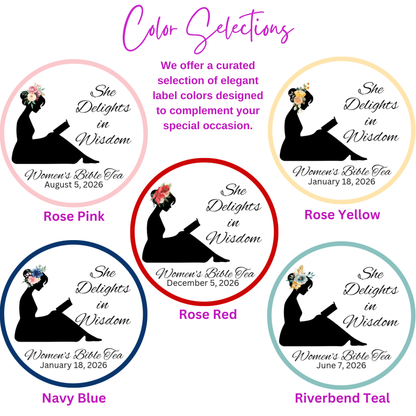 Wise Woman of God Silhouette Bible Tea Favors (Set of 20)