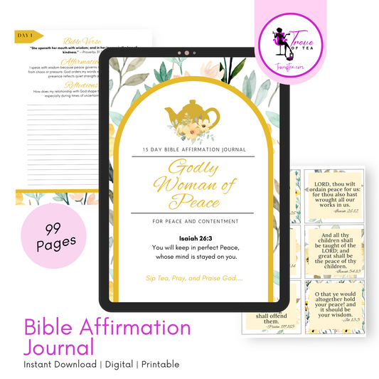 Godly Woman of Peace Self Reflection Journal (Digital Download)