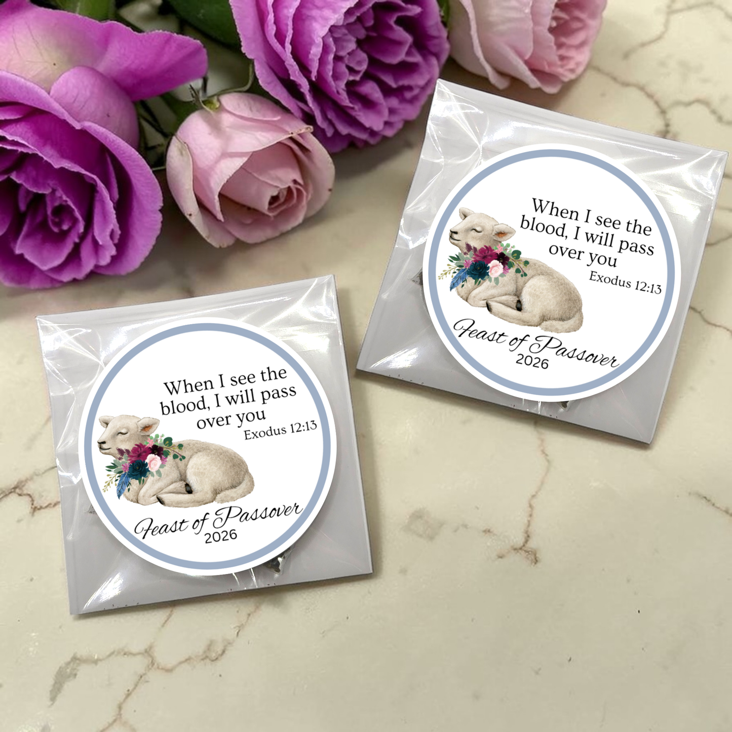 Passover Favors: Scripture Tea Bags for Biblical Feast of the Lord (Set of 20)