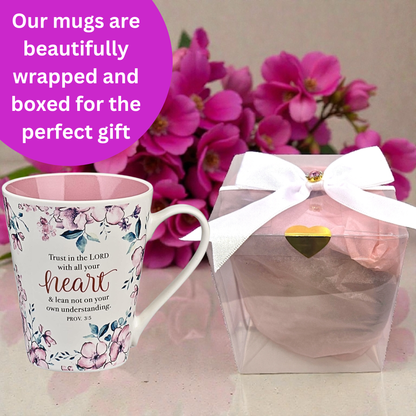 Trusting Heart Bible Verse Mug – Proverbs 3:5 - 14oz