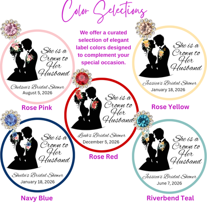 Crown Woman of God Bridal Shower Favors in Custom Tea Tins (Set of 10)
