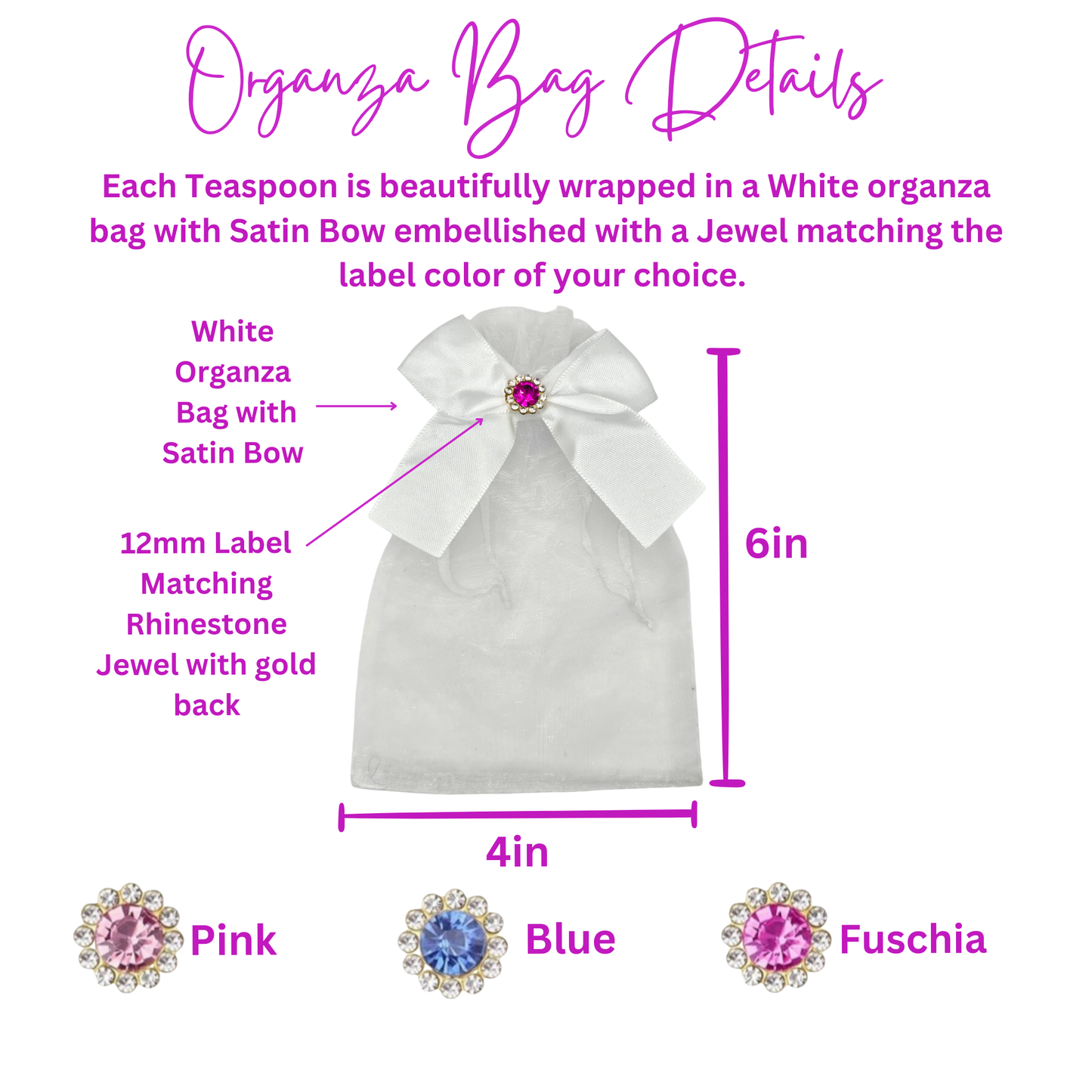 Heart Teaspoon Favors with Scripture Tea Bags (Set of 10)