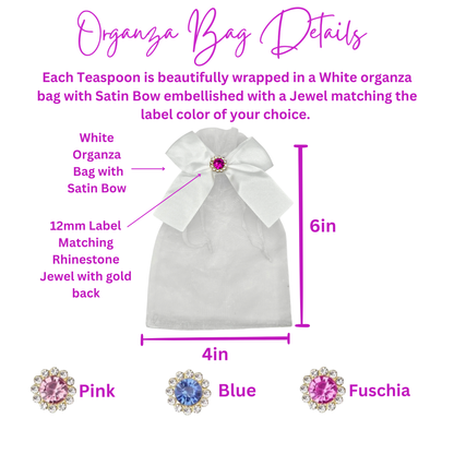 Heart Teaspoon Favors with Scripture Tea Bags (Set of 10)