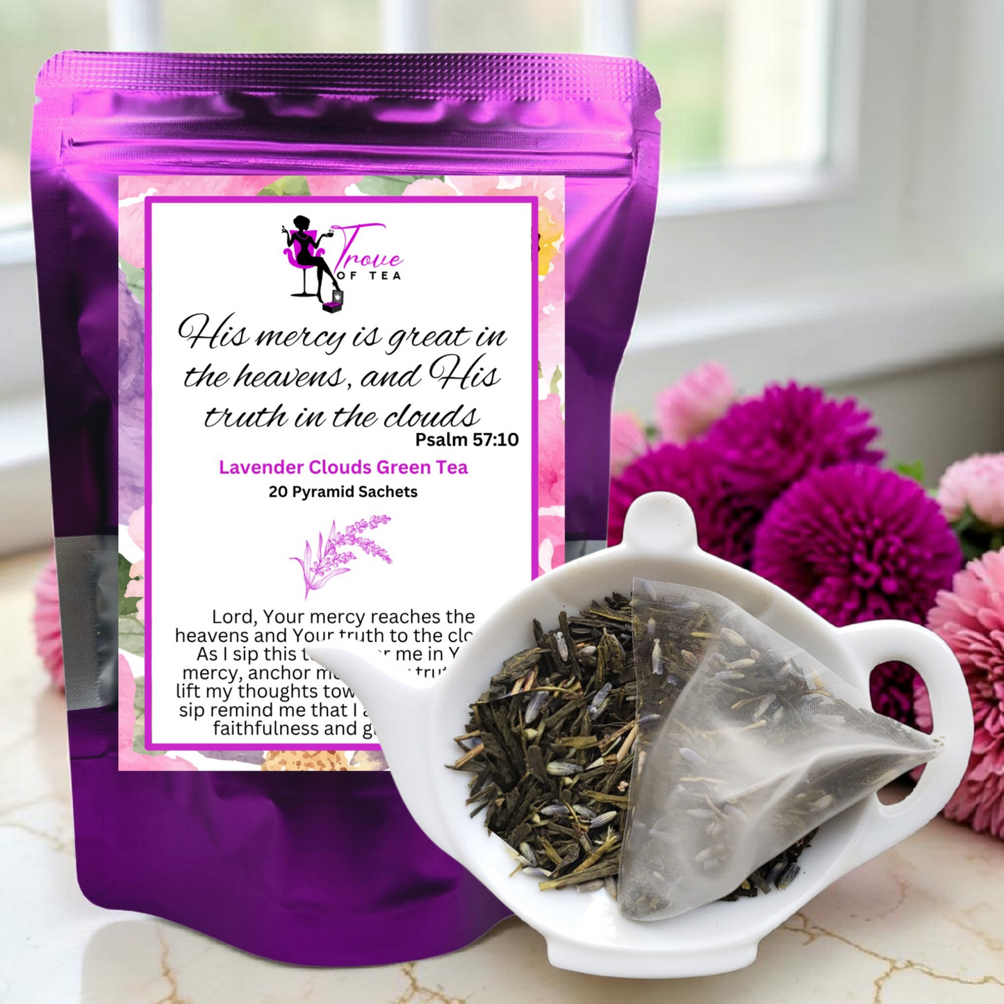 Lavender Clouds over Texas Green Tea