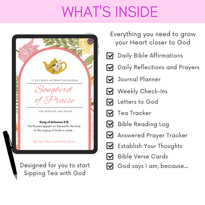 Song Bird of Praise Women’s Devotional Journal (Digital Download)