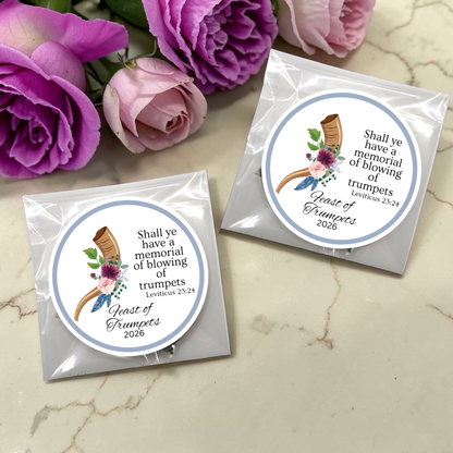 Feast of Trumpets: Bible and Tea Favors  (Set of 20)