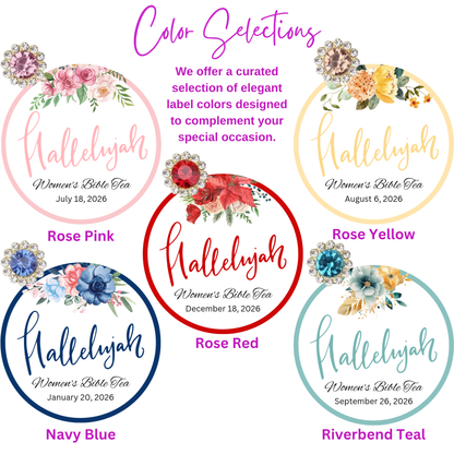 Hallelujah Scripture Tea Favors for Women’s Ministry, Prayer Breakfast (Set of 10)