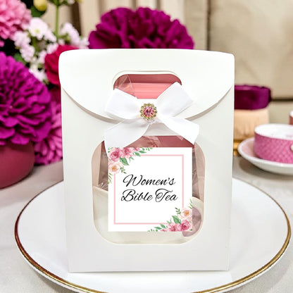 Personalized Womens Ministry Gifts for Ladies Tea Party in Pink (Set of 5)