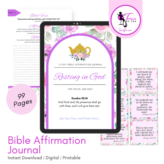 Resting in God Bible Verse Journal (Digital Download)
