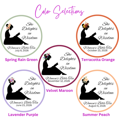 Wise Woman of God Silhouette Bible Tea Favors (Set of 20)