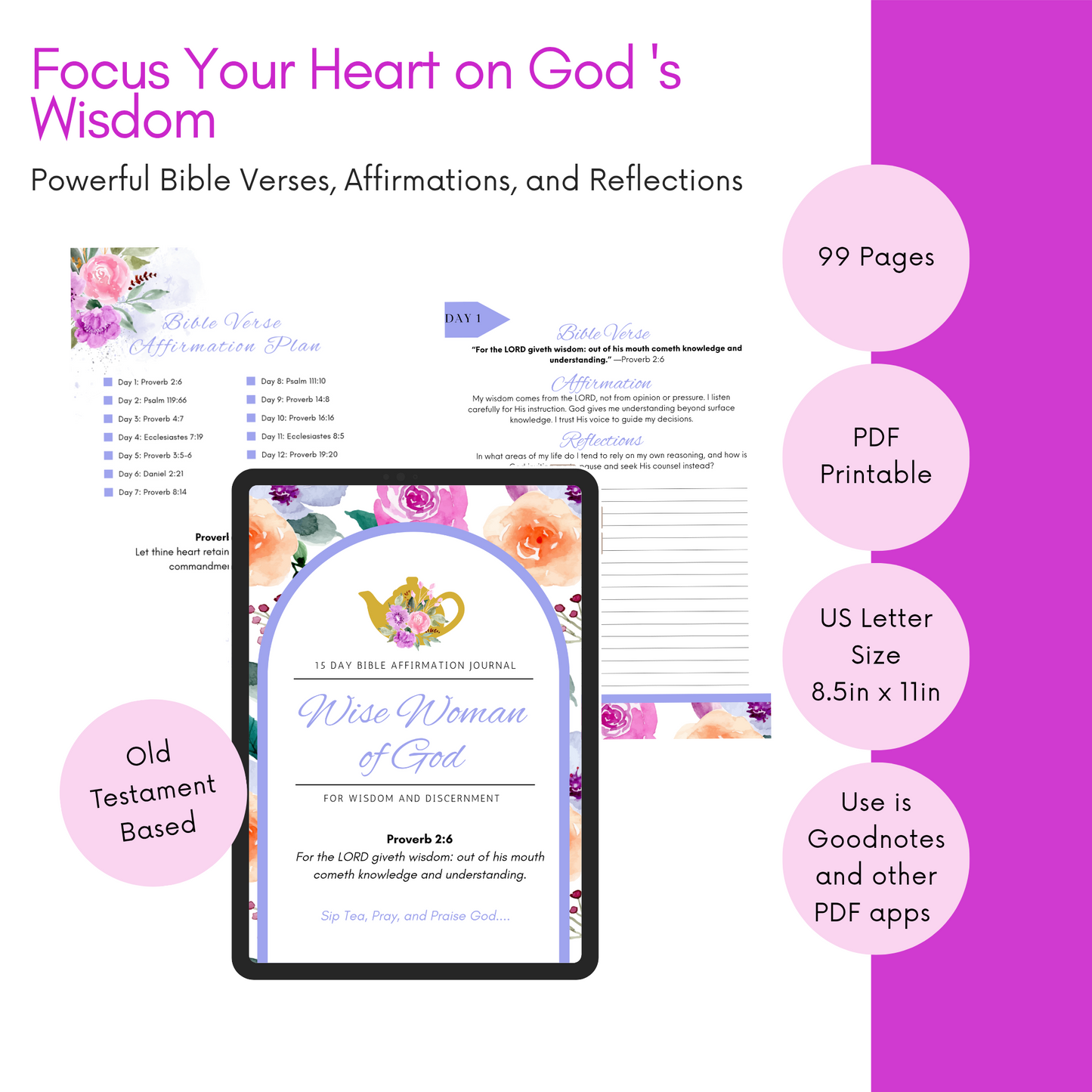 Wise Woman of God Women’s Daily Devotional Journal (Digital Download)